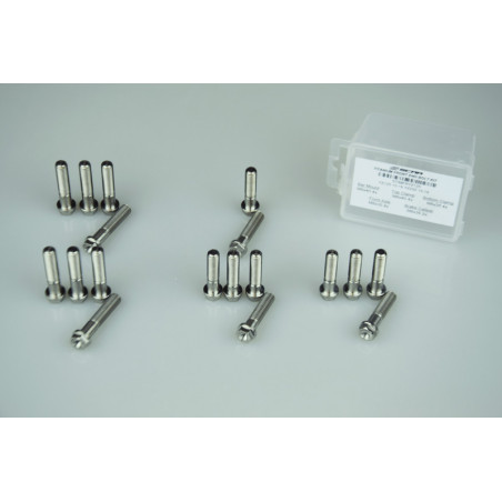 Kit vis train avant SCAR 18 vis titane pour YAMAHA YZ 250, YZ 250 X, YZF 250, YZF 450 de 2008 à 2020