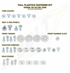Complete set of BOLT plastic screws for HONDA CR 125, CR 250, CRF 450 2000-2007