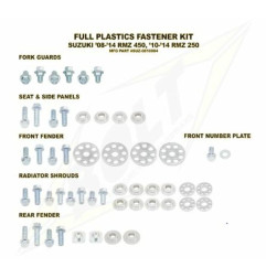 Complete set of BOLT plastic screws for SUZUKI RMZ 250, RMZ 450 2008-2018