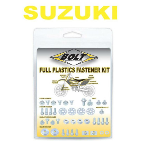 Kit de tornillería de plásticos BOLT para SUZUKI RMZ 250, RMZ 450 de 2018 a 2027