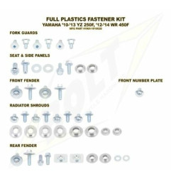 Kit de tornillería de plásticos BOLT para YAMAHA WRF 450, YZF 250 de 2010 a 2018