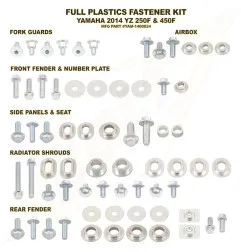 Kit de tornillería de plásticos BOLT-F para YAMAHA WRF 250, WRF 450, YZF 250, YZF 450 de 2014 a 2019