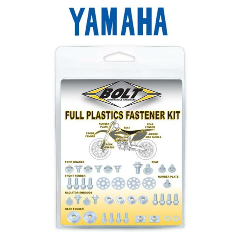 Kit de tornillería de plásticos BOLT para YAMAHA WRF 250, WRF 450, YZ 250 X, YZF 250, YZF 450 y FANTIC XEF 250, XEF 450, XXF 250