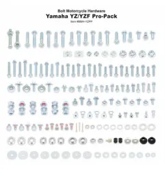Kit de tornillería BOLT Pro Pack-F para YAMAHA YZ 125, YZ 250, YZ 85, YZF 250, YZF 450 de 2003 a 2027