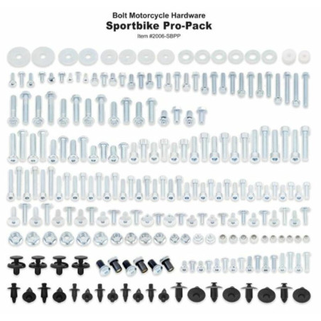 Kit de tornillería BOLT Pro Pack - Honda/Kawasaki/Suzuki/Yamaha