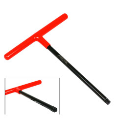 Llave de vaso en T RFX Pro Series de alcance estándar con mango de goma - negro/naranja