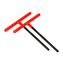 RFX Pro Series T-Bar Set Standard Reach with Rubber Handle - Black/orange