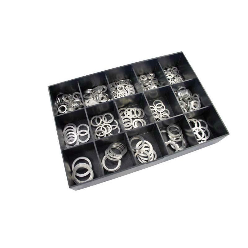 TECNIUM Aluminium Washers Set 400 pieces