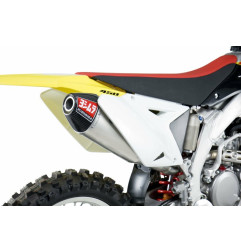Ersatz-Schalldämpfer YOSHIMURA USA RS4 Edelstahl/Alu Carbon-Endkappe für SUZUKI RMZ 450 2008-2017
