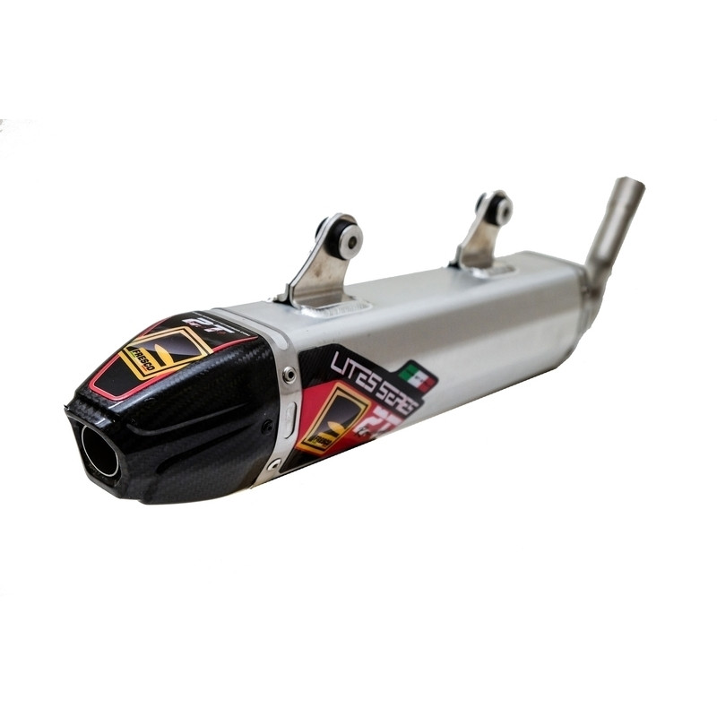 Silencieux FRESCO Carby aluminium/casquette carbone pour TM RACING EN 250, EN 300 de 2016 à 2018