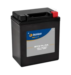 TECNIUM Factory-Activated Battery BTX7L (FA) for TM RACING EN 250, KAWASAKI KLX 250, HONDA ATC 250 and DERBI MULHACEN 125