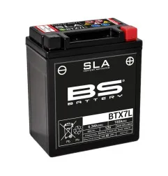 Batería BS BATTERY SLA BTX7L (FA) para TM RACING EN 250, KAWASAKI KLX 250, HONDA ATC 250 y DERBI MULHACEN 125 de 1974 a 2025