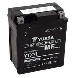 Batterie YUASA W/C sans entretien activée usine - FA pour TM RACING, KAWASAKI, HONDA et DERBI de 1974 à 2025