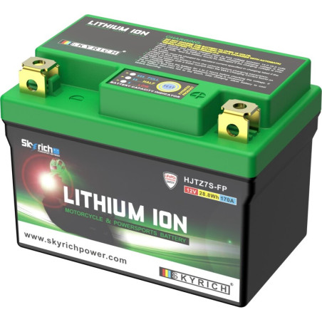 SKYRICH Battery Lithium-Ion for HUSQVARNA WR 250, HONDA XL 125 VARADERO, GAS GAS EC 300 and APRILIA SXV 450 1974-2026
