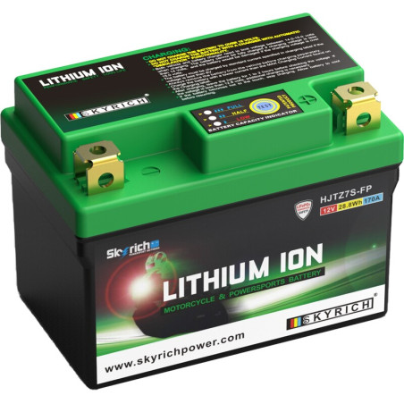 Batterie SKYRICH Lithium-Ion pour HUSQVARNA WR 250, HONDA XL 125 VARADERO, GAS GAS EC 300 et APRILIA SXV 450 de 1974 à 2026