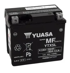 Batería YUASA W/C activada de fábrica sin mantenimiento - (FA) para KTM EXC 250, BETA RR 125, POLARIS OUTLAW 50 y HONDA CRF 230