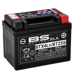 BS BATTERY SLA Battery Maintenance Free Factory Activated - BTX4L+ / BTZ5S for KTM, HUSQVARNA, HONDA and APRILIA 1976-2027