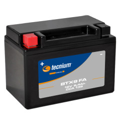 TECNIUM Factory-Activated Battery BTX9 (FA) for HONDA XR 650 L, SUZUKI DR 650 SE, KTM ADVENTURE 390 and YAMAHA XT 600 1988-2026