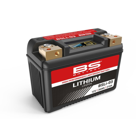 BS BATTERY Lithium-Ionen-Batterie - BSLI-03 für APRILIA ETX 125, HONDA XR 650 L, GILERA SP 01 125 und DAELIM VS 125 1980-2026