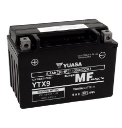 Batería YUASA W/C activada de fábrica sin mantenimiento - (FA) para HONDA, SUZUKI, KTM y POLARIS de 1988 a 2026