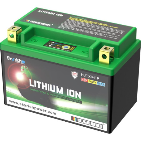 SKYRICH Battery Lithium-Ion - LTX9-BS for HONDA XR 650 L, KTM ADVENTURE 390, SUZUKI DR 650 SE and POLARIS PREDATOR 500 1988-2026
