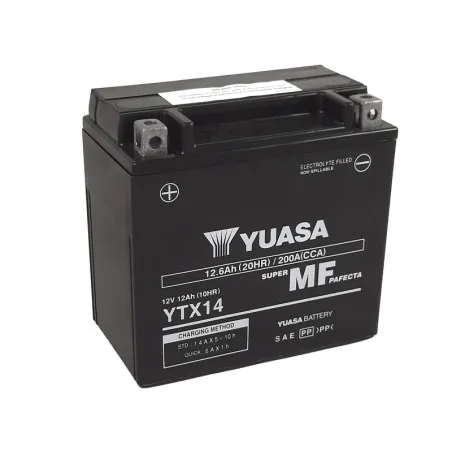 YUASA wartungsfreie Batterie werksseitig aktiviert - FA für HONDA, KAWASAKI, SUZUKI und HUSQVARNA 1979-2025