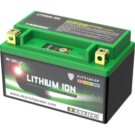 SKYRICH Lithium-Ionen-Batterie für HONDA, KAWASAKI, HUSQVARNA und APRILIA 1979-2026