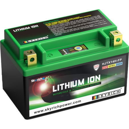 Batterie SKYRICH Lithium-Ion pour HONDA, KAWASAKI, HUSQVARNA et APRILIA de 1979 à 2026