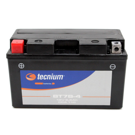 Batería TECNIUM activada de fábrica BT7B-4 (FA) para SUZUKI DRZ 400, CAN-AM DS 450, YAMAHA TTR 250 y KAWASAKI KLX 400