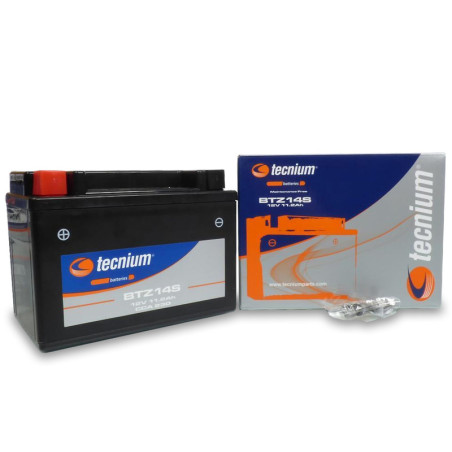 Batería TECNIUM activada de fábrica BTZ14S (FA) para KTM, CF MOTO, HONDA y SUZUKI de 1993 a 2025