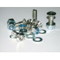 BIHR Sproket Bolts + Nuts + Washers Kit Countersunk Head M8x1,00x30mm Silver