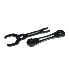 SCAR Gabelkappenschlüssel mit Doppelfunktion Ø 49 mm/8-kant - KYB Gabeln für YAMAHA, SHERCO, FANTIC und KAWASAKI 2006-2027