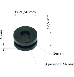 TOURMAX silent blocs for HONDA TRX 300 EX SPORTRAX 2WD, XL 125 S, XL 250 S, XR 250, XR 650 1976-2011