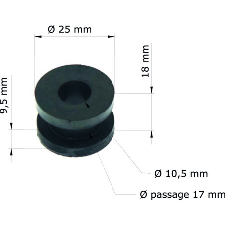 TOURMAX silent blocs for HONDA CR 125, CR 250, CRF 250, CRF 250 X 1997-2008
