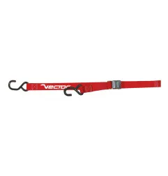 Sangles VECTOR - 25 mm - bucle et 2 crochets en S (Ø 9 mm) - Rouge