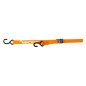 Sangles VECTOR - 25 mm - bucle et 2 crochets en S (Ø 9 mm) - Orange