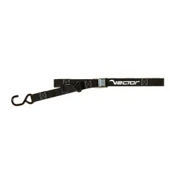 Sangles VECTOR Bicolor - 38 mm - bucle et 2 crochets en S (Ø 9 mm) - Noir