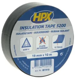 HPX 5200 Isolierband (19 mm x 10 m) - Mattschwarz
