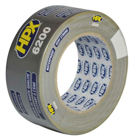 Rollo de cinta americana 50mmx25m. Color plata. HPX6200