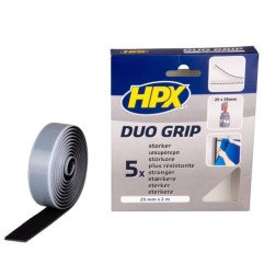 HPX Duo Grip Einstellbares Griffband schwarz 25 mm x 2 m