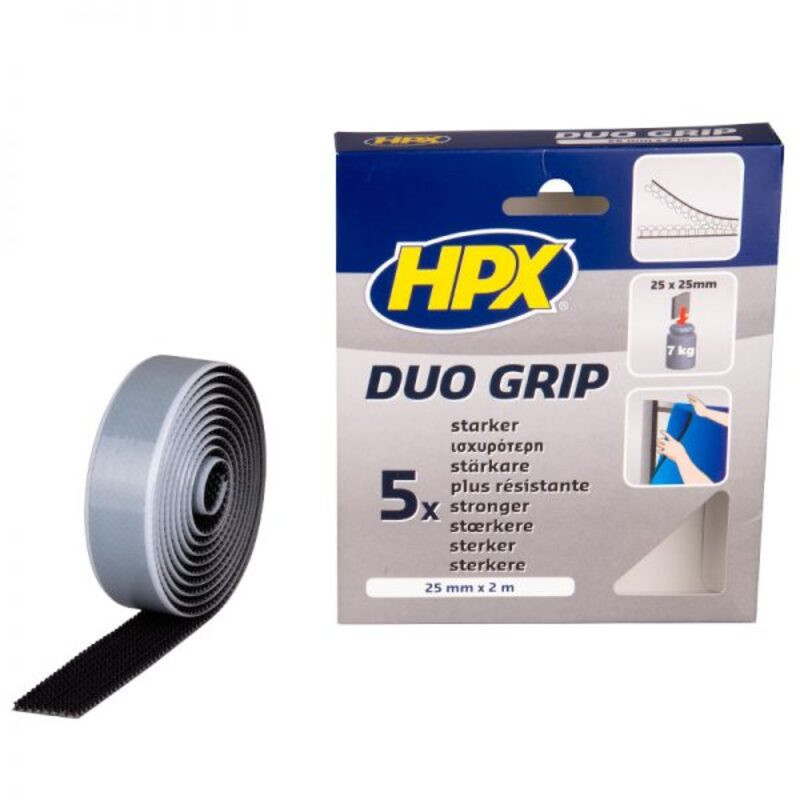 HPX Duo Grip Adjustable Grip Tape - black 25 mm x 2 m