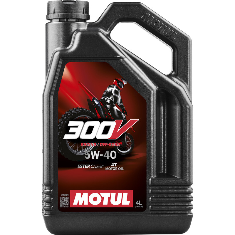 Huile moteur MOTUL 300V Factory Line Off Road Racing 4T - 5W40 - 4L