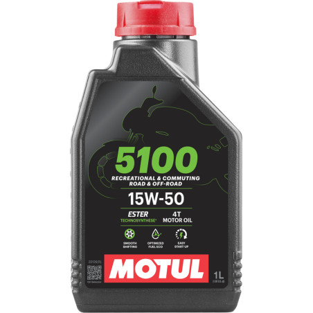 Huile moteur MOTUL 5100 4T - 15W50 - 1L