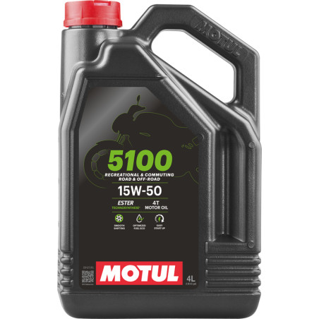 Huile moteur MOTUL 5100 4T - 15W50 - 4L