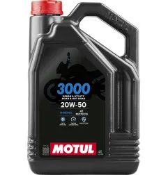 Huile moteur MOTUL 3000 4T - 20W50 - 4L