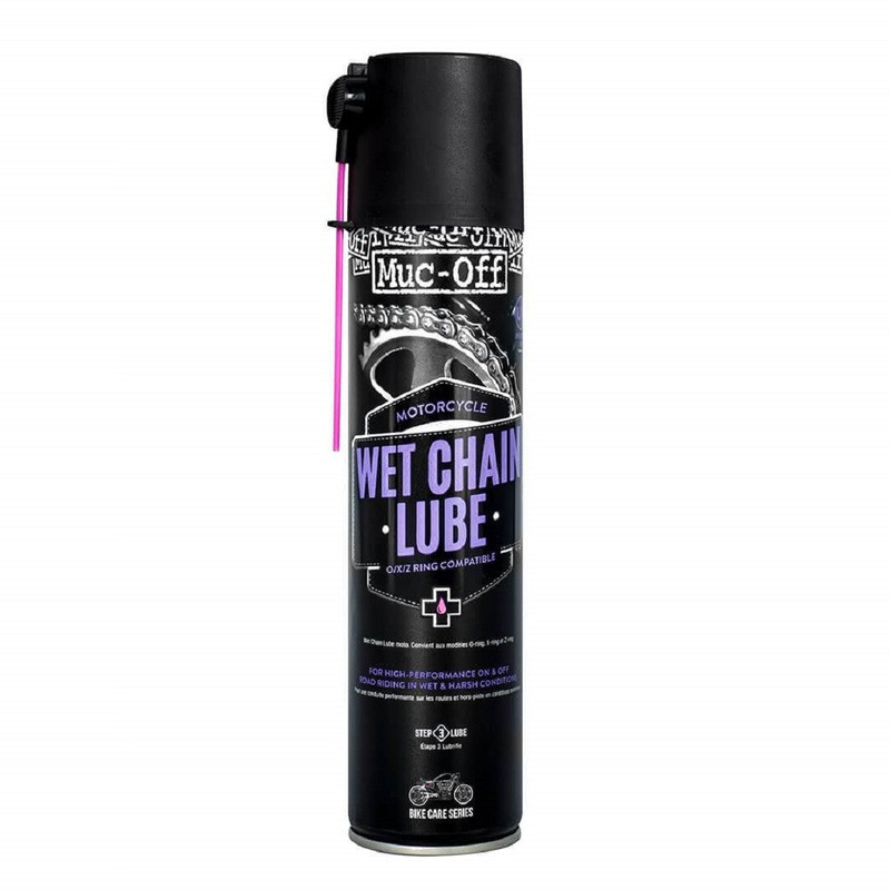 Lubrifiant chaîne MUC-OFF Wet Chain Lube - spray 400ml Lubrifiant chaîne MUC-OFF Wet Chain Lube - spray 400ml