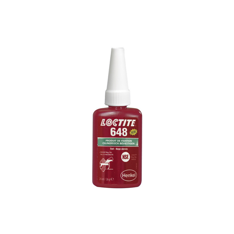 LOCTITE 648 Retaining Compound - 24ml Bottle LOCTITE 648 Retaining Compound - 24ml Bottle
