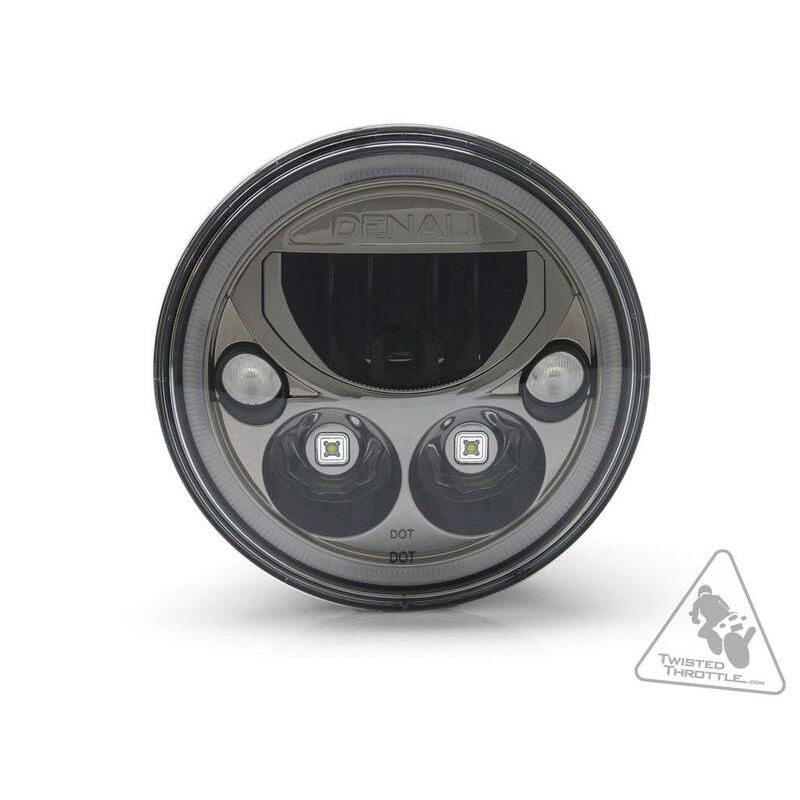 DENALI M7 LED Headlight Ø177mm Black Chrome