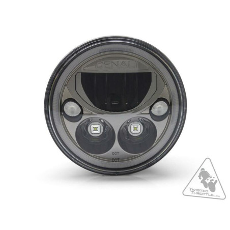 DENALI M7 LED Headlight Ø177mm Black Chrome