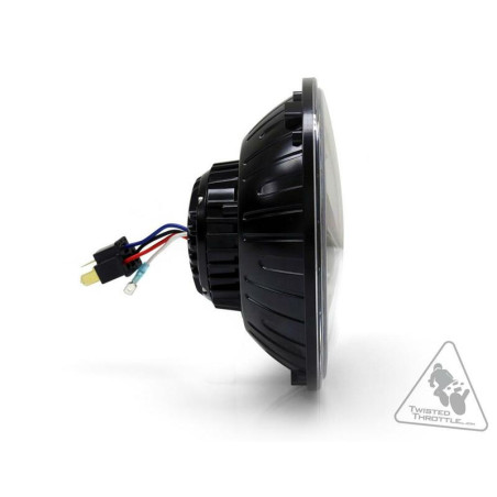 DENALI M7 LED Headlight Ø177mm Black Chrome